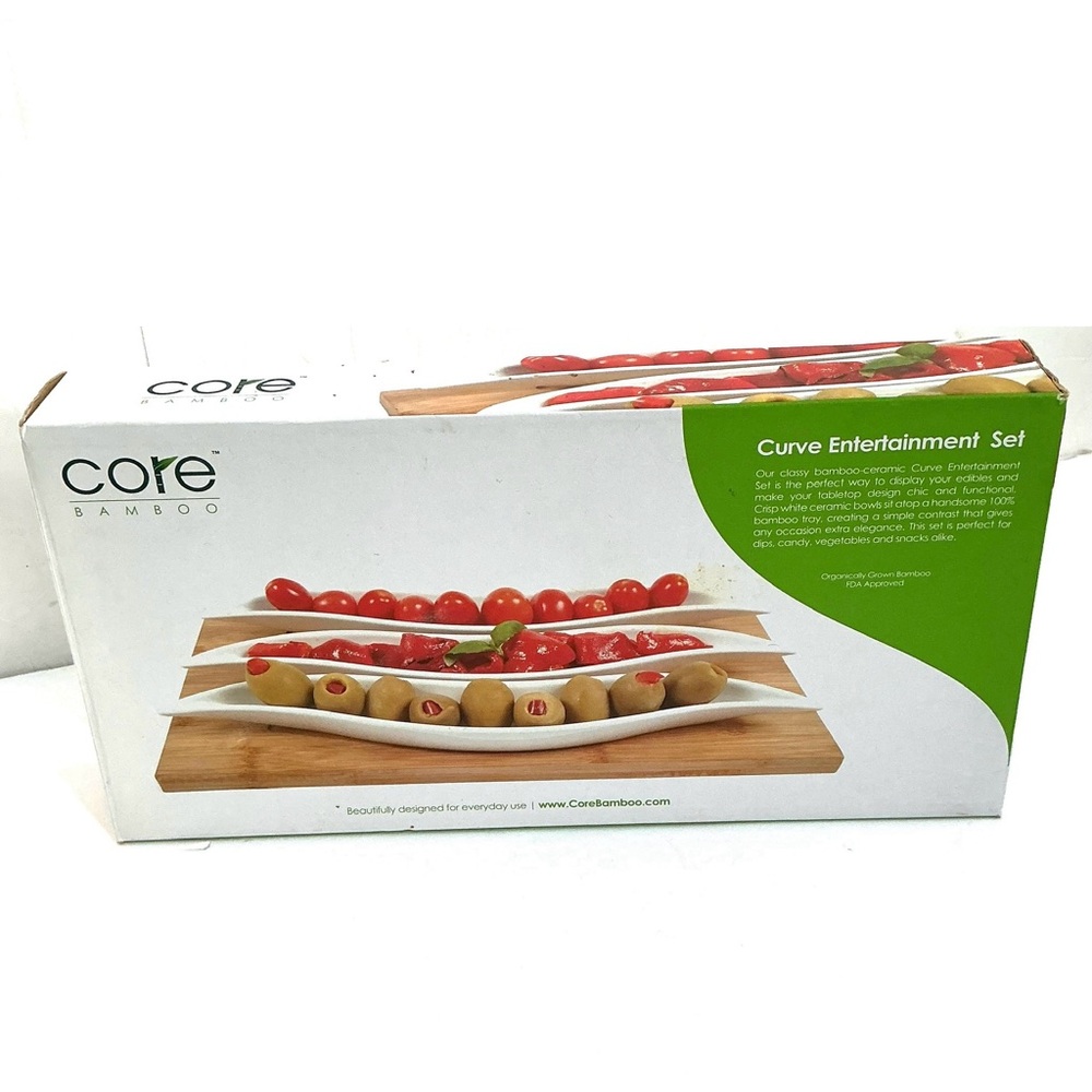 CORE BAMBOO Curve Entertainment Set with tray